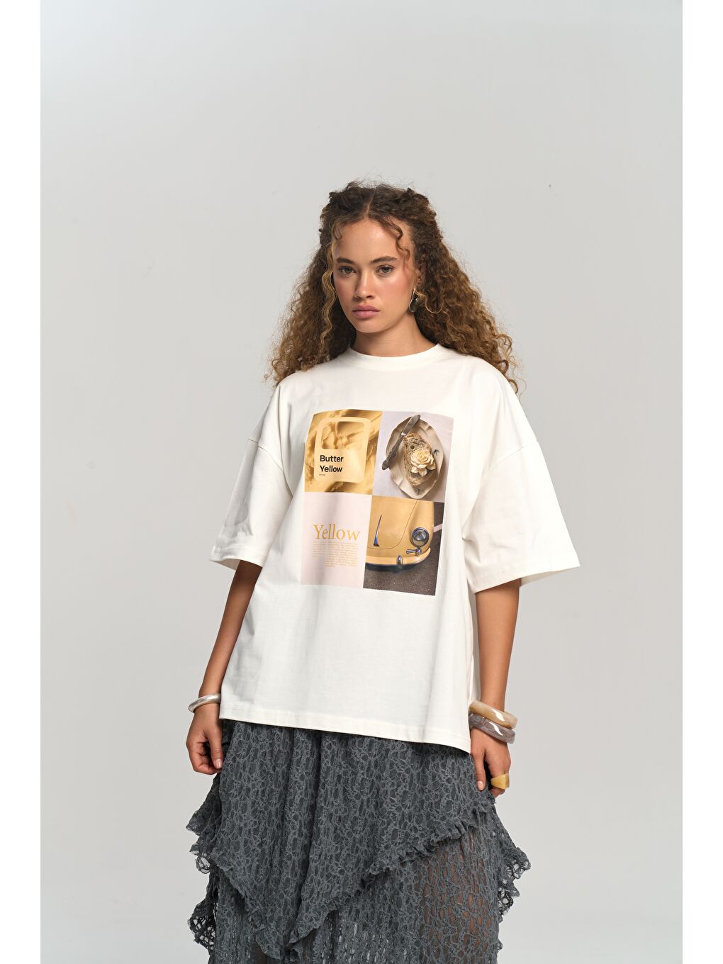 Butter Oversize Beyaz T-Shirt-4