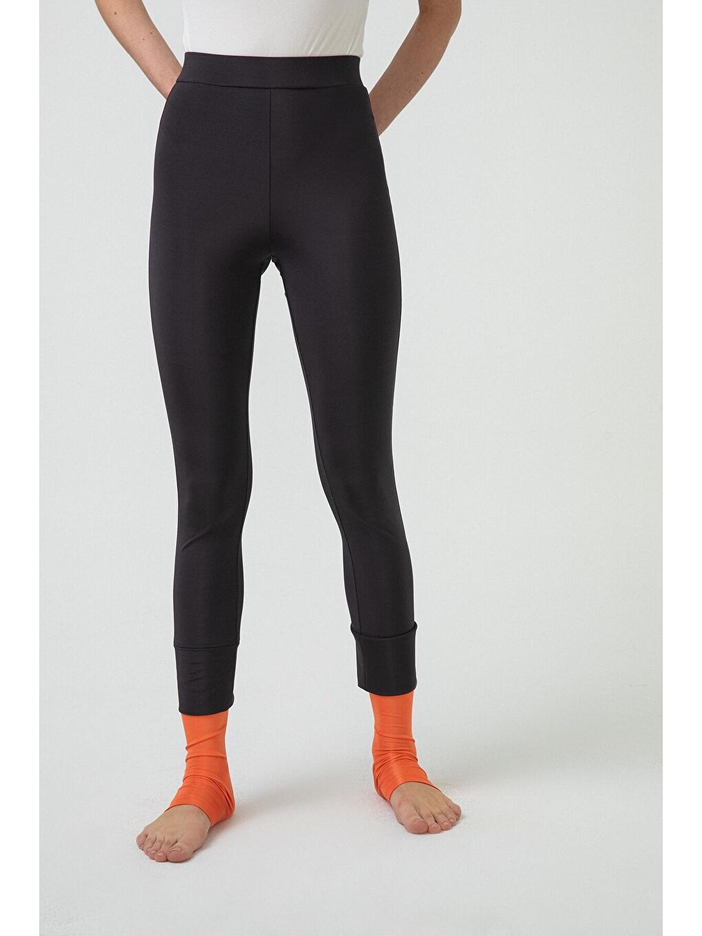 Antrasit Blok Renkli Tayt Mayo-4