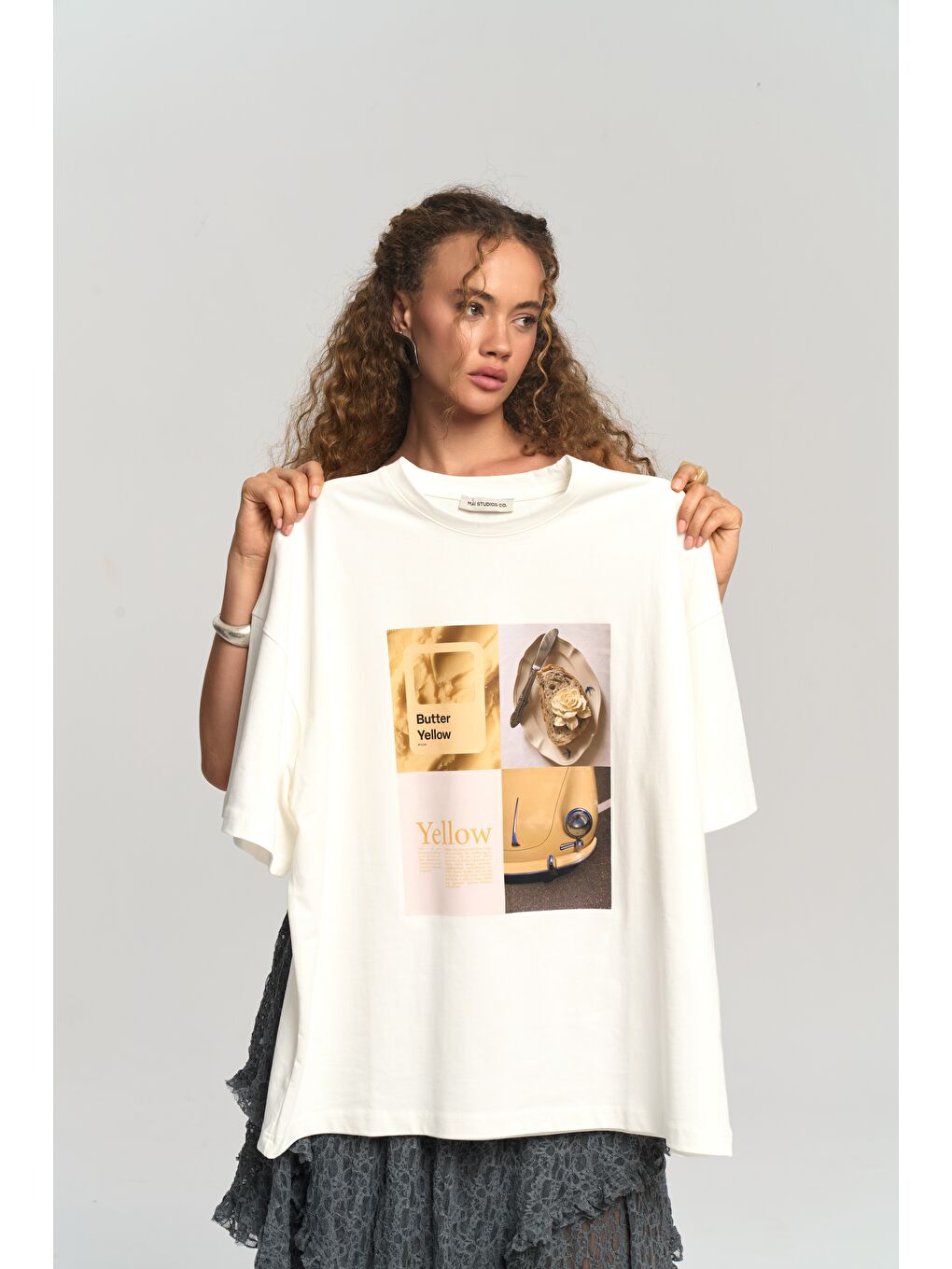 Butter Oversize Beyaz T-Shirt-6