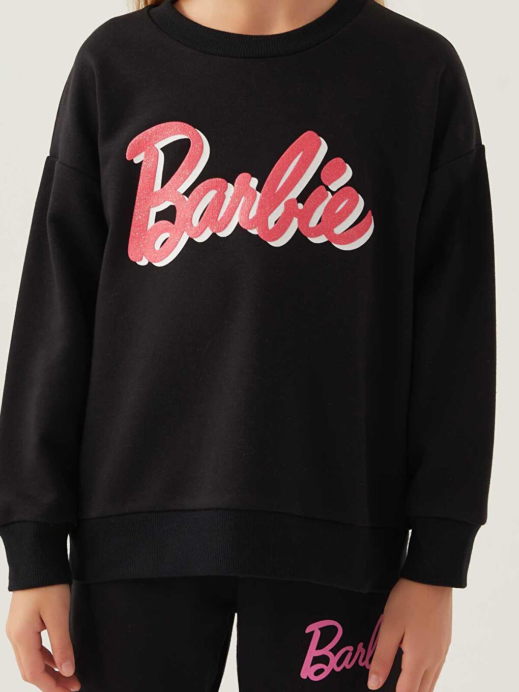 Civil Siyah Barbie Kız Çocuk Sweatshirt 3-7 Yaş Siyah - 3