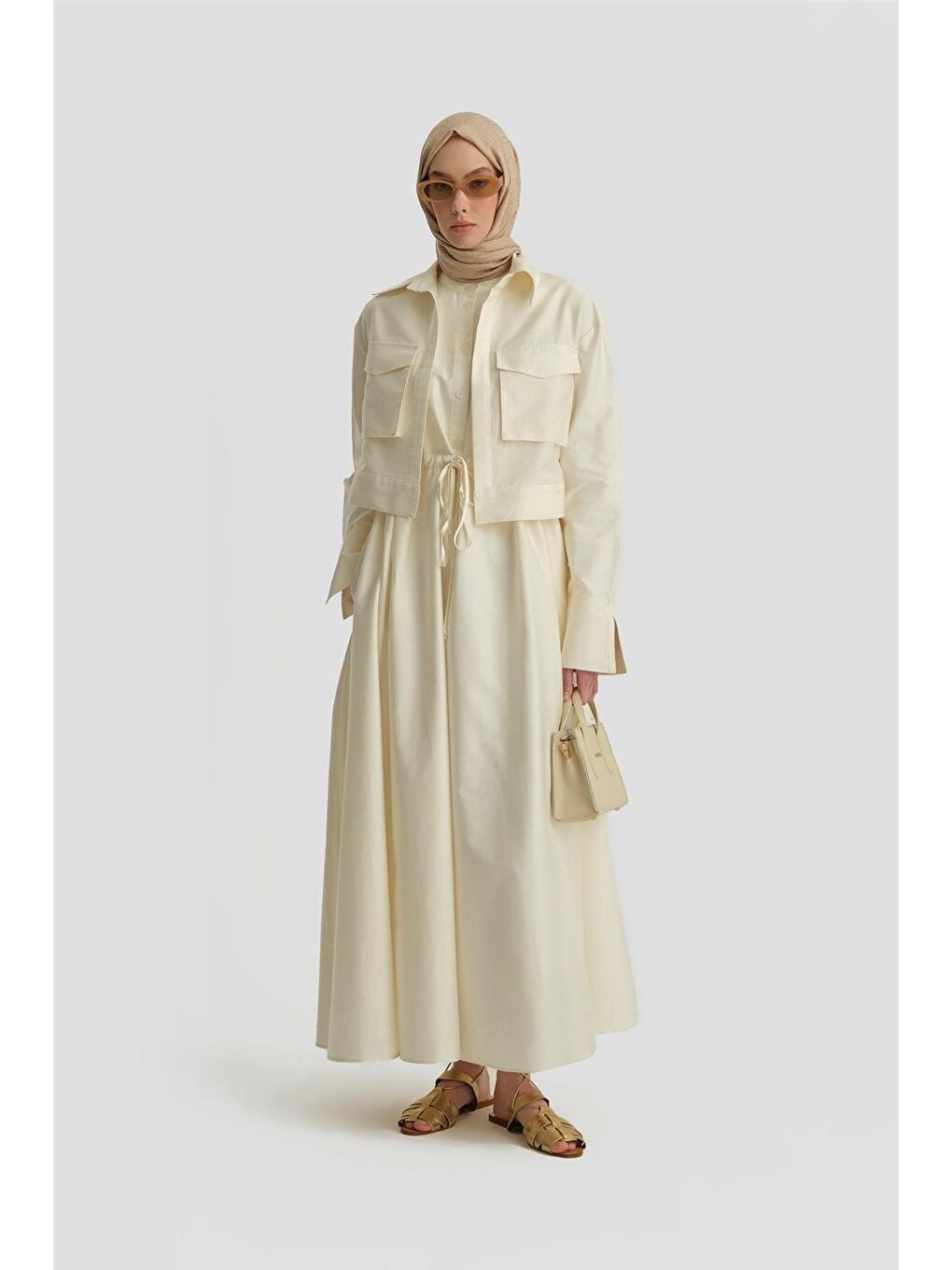 Bej Ceketli Takım 25Y6002 Aytaşı-1