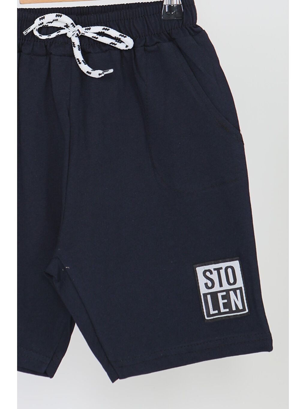 Kız Çocuk Lacivert Baskılı Şort - 27335-1