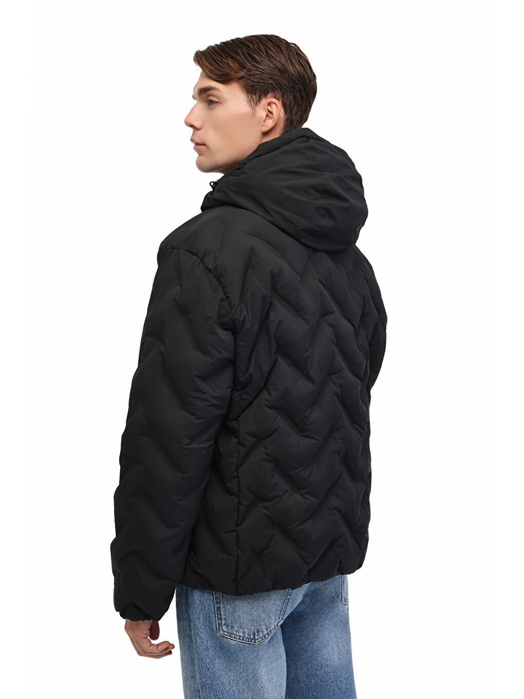 ML HENRY COAT 25N17 5PR Siyah Erkek Kısa Şişme Mont-1