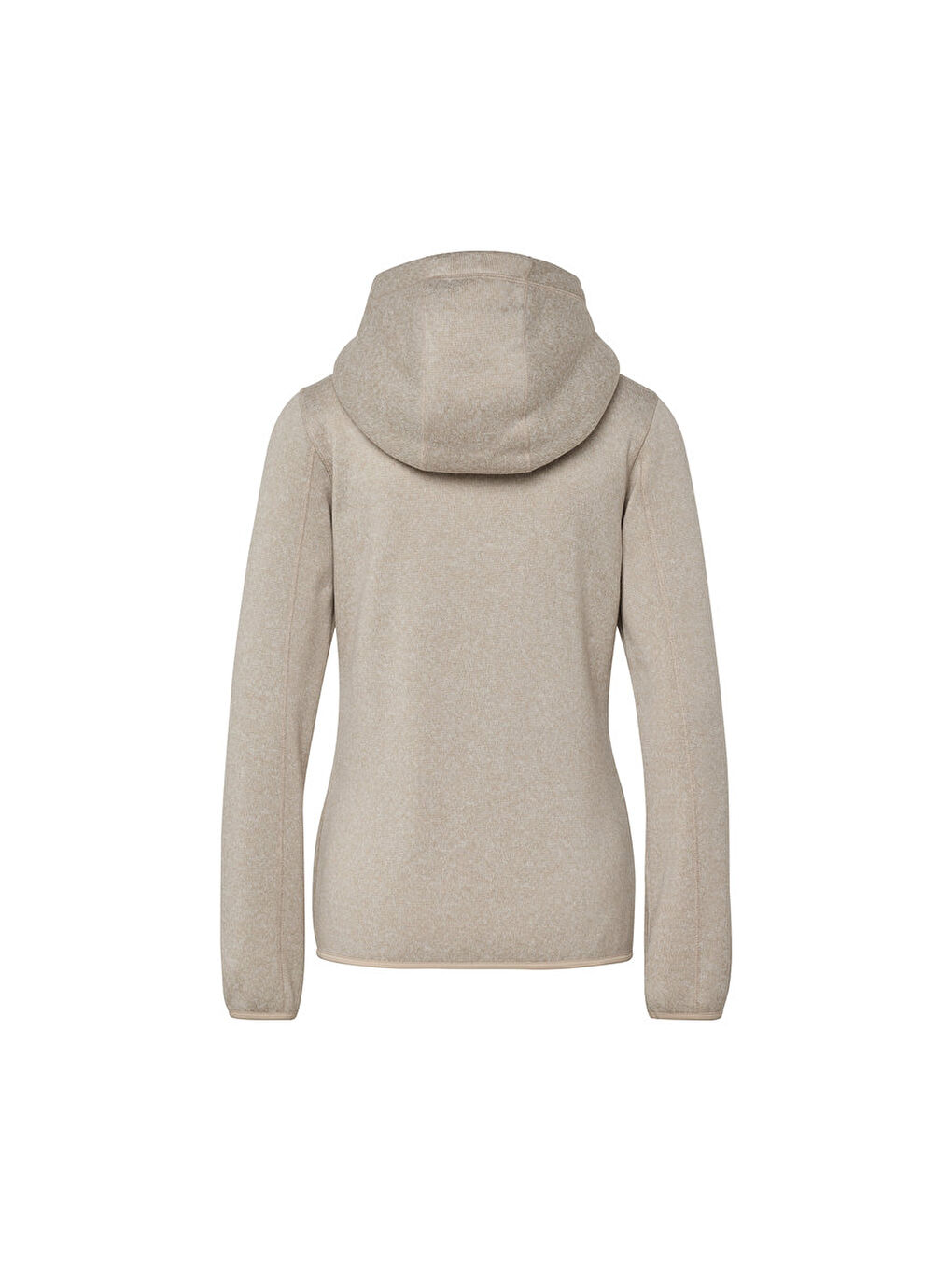 Ekru Kadın Örgü Polar Ceket, , Krem-4