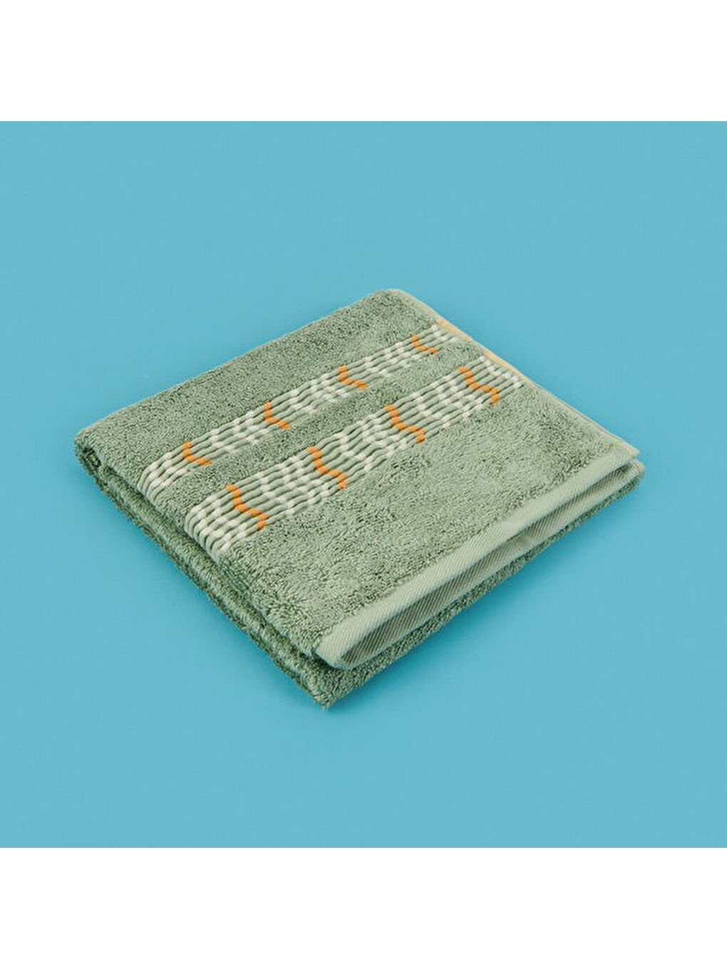 Soft Fiona Yüz Havlusu - Yeşil - 50x70 cm-1