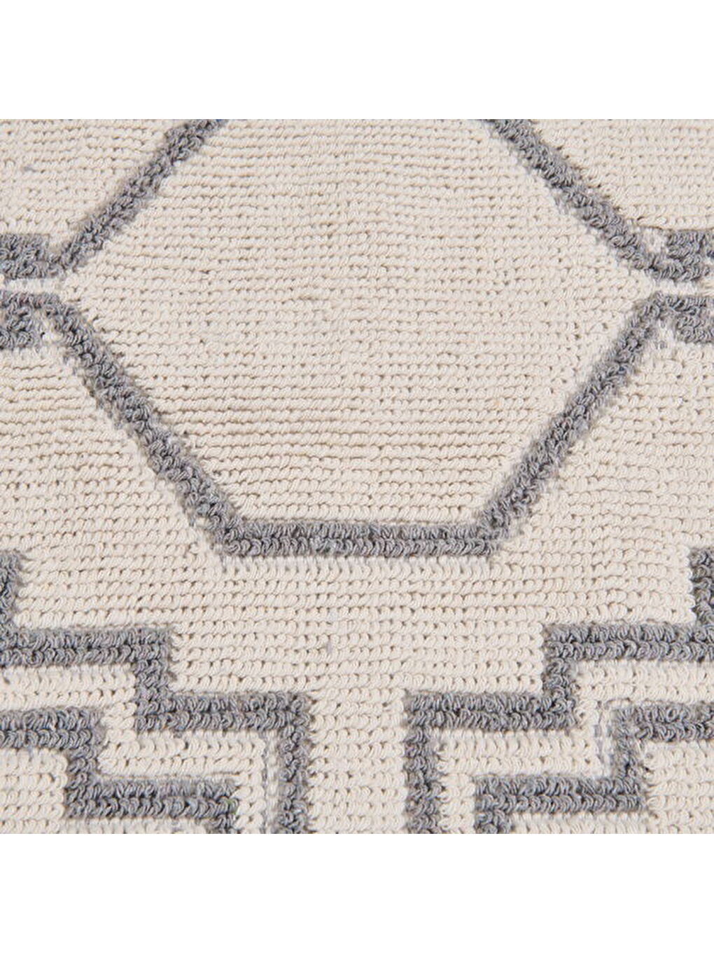 Soft Klas 2'li Banyo Paspası - Ekru / Gri - 60x100 cm + 50x60 cm-2