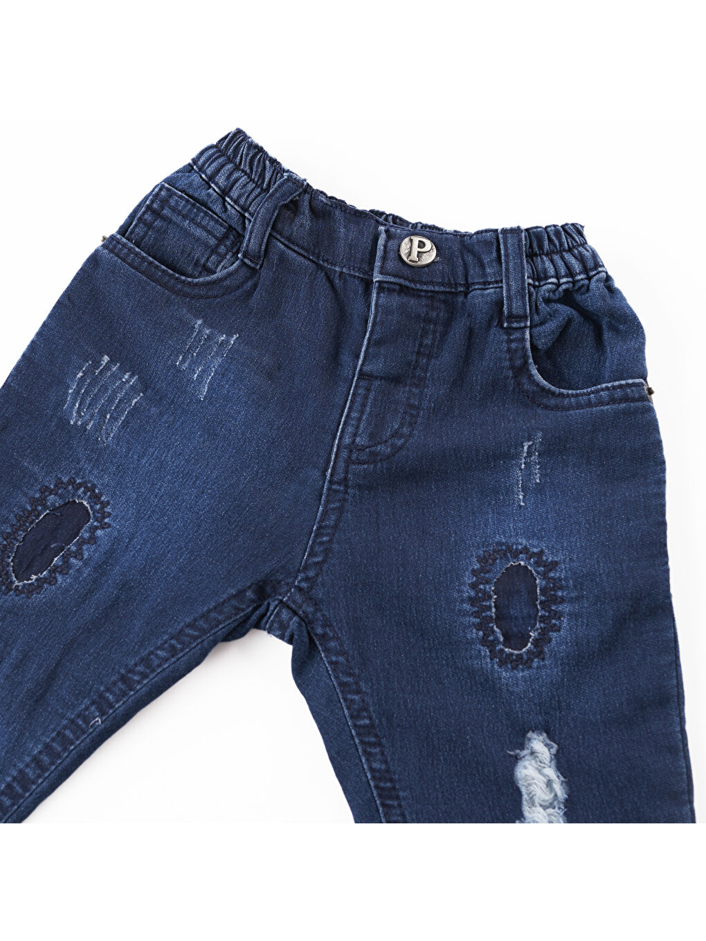 Panço Lacivert Erkek Çocuk  Yıkamalı Denim Pantolon - 2