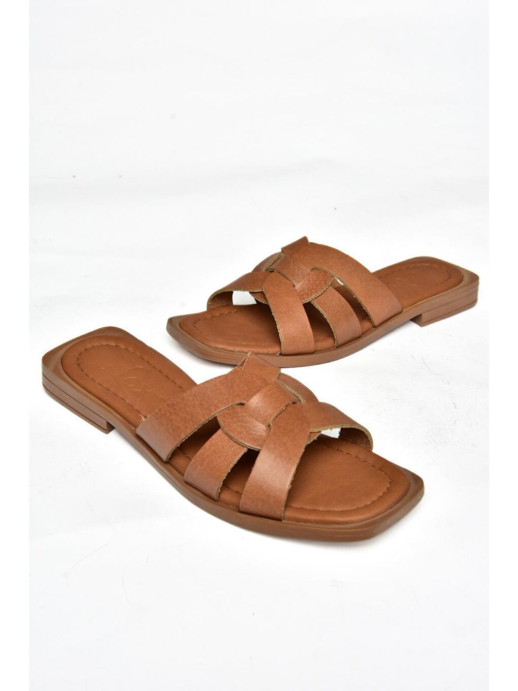 Fox Shoes Kahverengi S2910456 Taba Kadın Terlik - 6