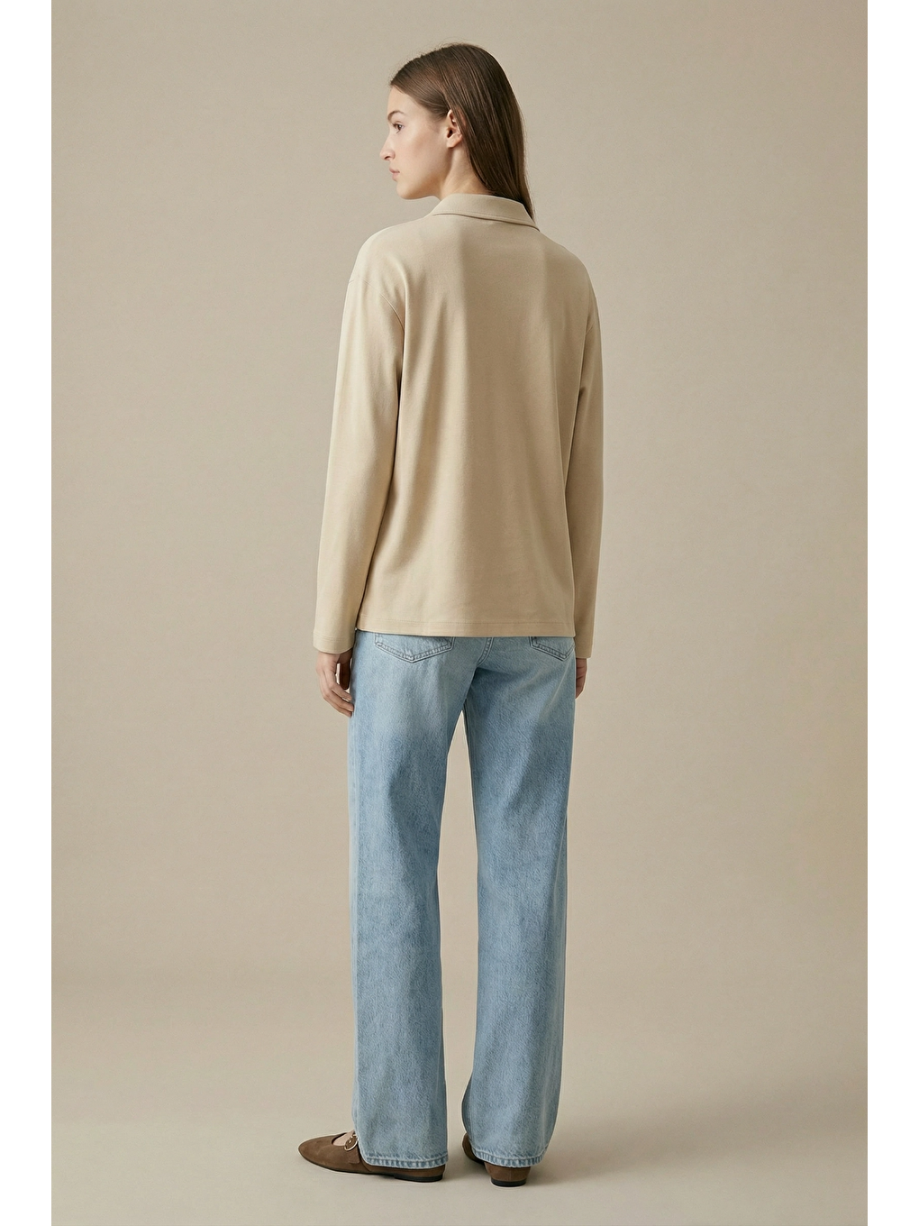 SOI | Polo Yaka T-Shirt Bej-5