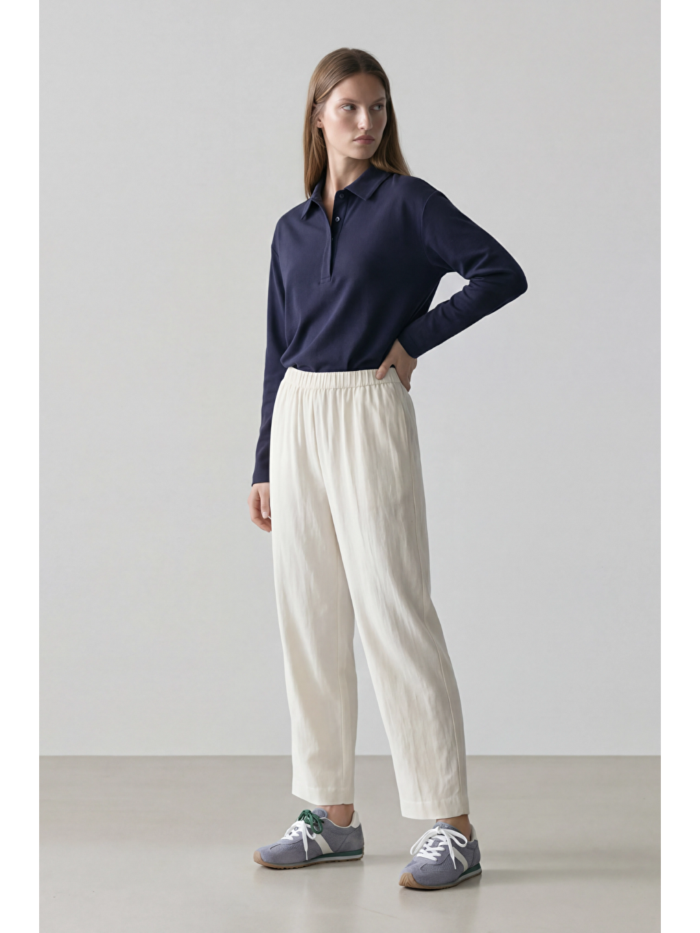 SOI | Polo Yaka T-Shirt Lacivert-2