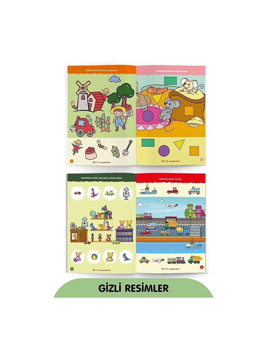 Çocuk Akademi Beyaz Yaz Sil Serisi 1 - 5