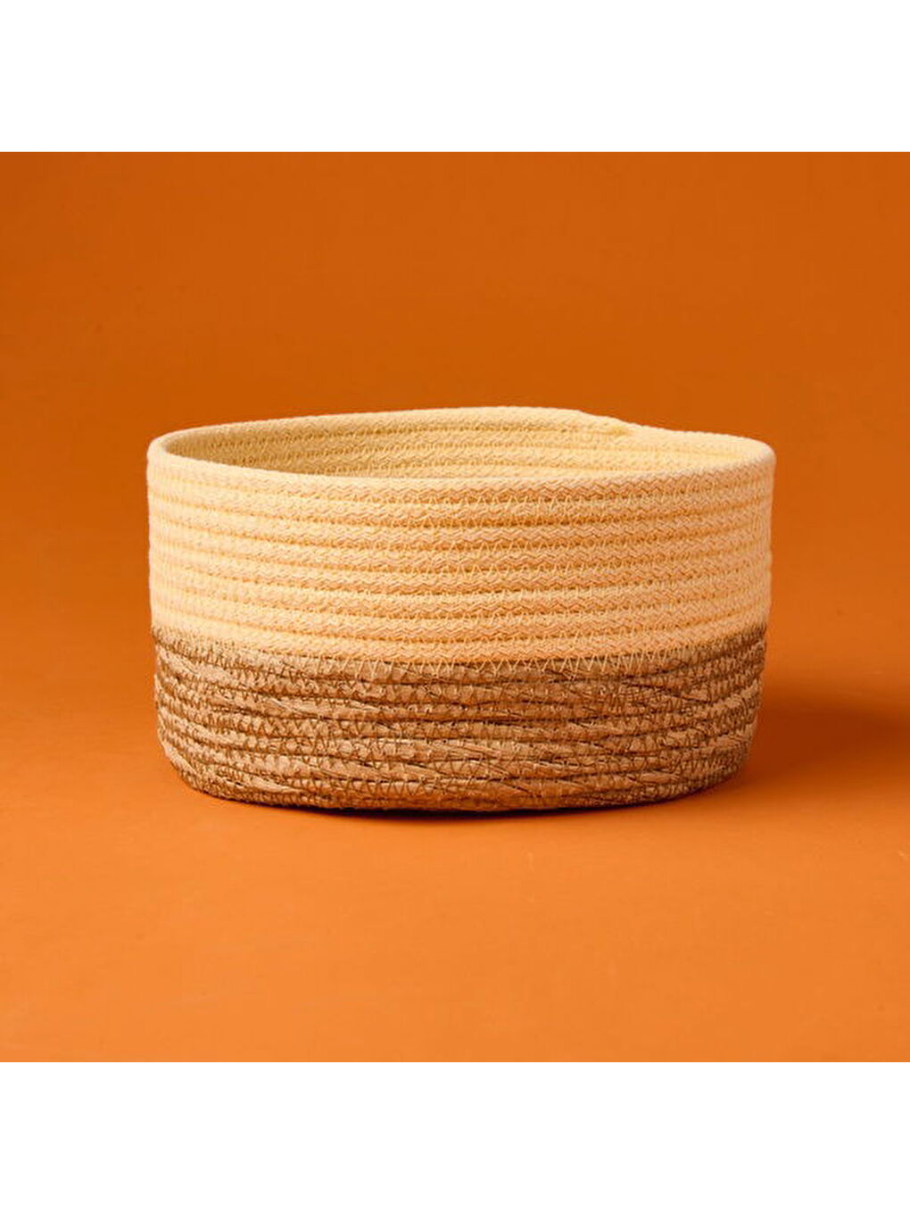 Sun Madness Dekoratif Sepet - Bej / Kahverengi - 20x10 cm