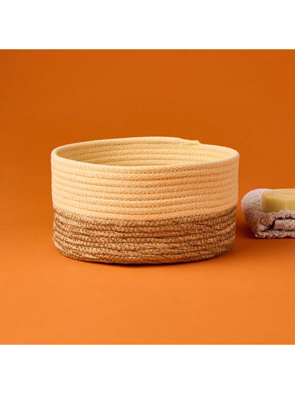 Sun Madness Dekoratif Sepet - Bej / Kahverengi - 20x10 cm-2