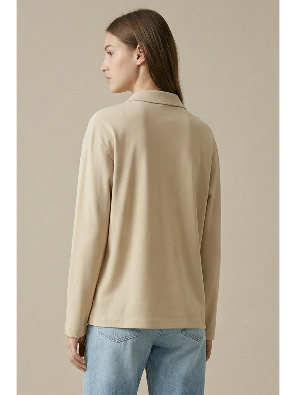 SOI | Polo Yaka T-Shirt Bej-6