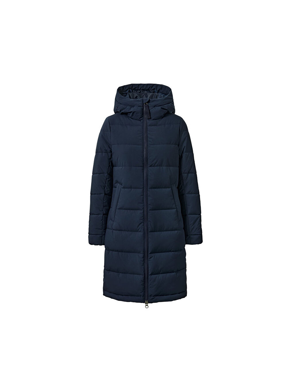 Kadın Kapitone Palto, Mavi-1