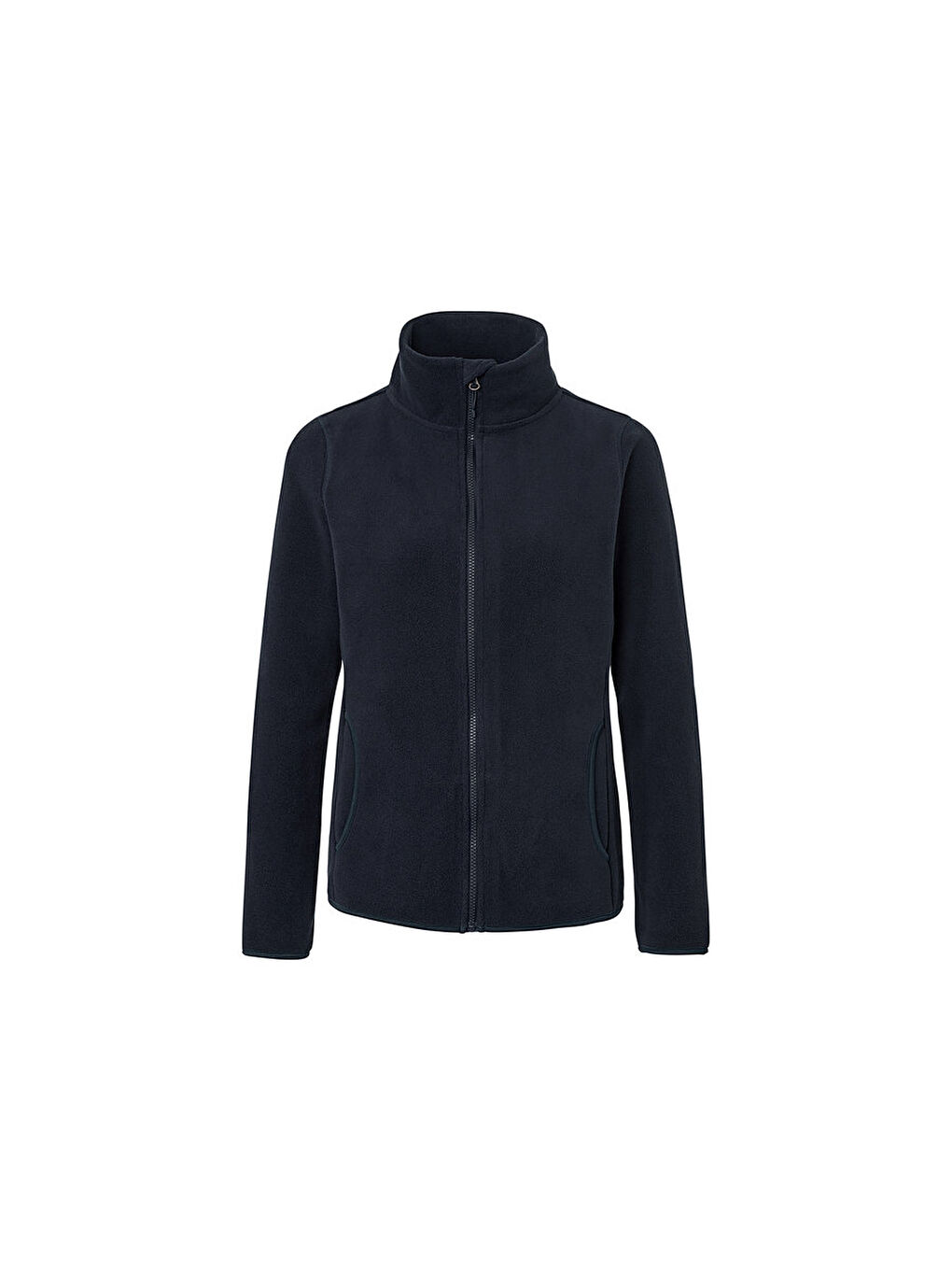 Lacivert Kadın Yumuşak Polar Ceket-1