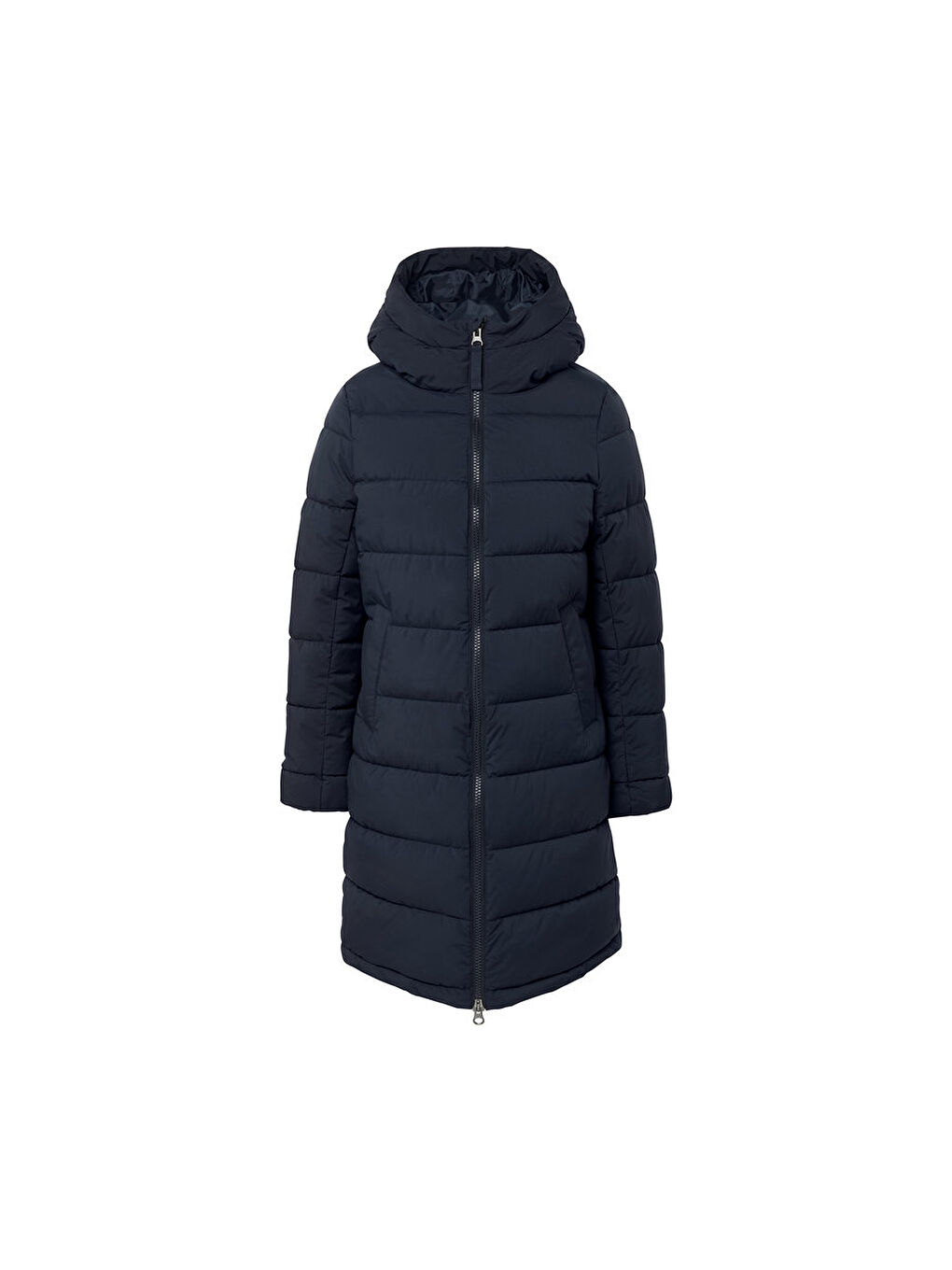 Kadın Kapitone Mont, , Mavi-2