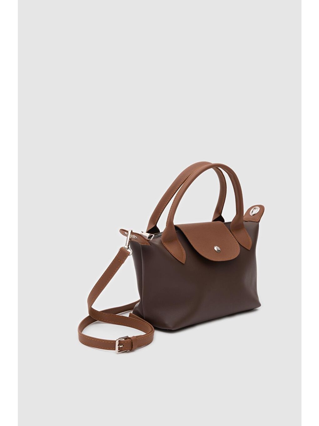 Kahverengi Tiger Small Omuz Çantası Acı Kahve-1