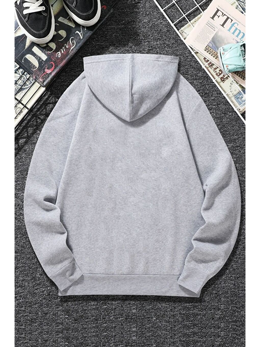 uyguntarz Gri Unisex Fs Baskılı Sweatshirt - 1