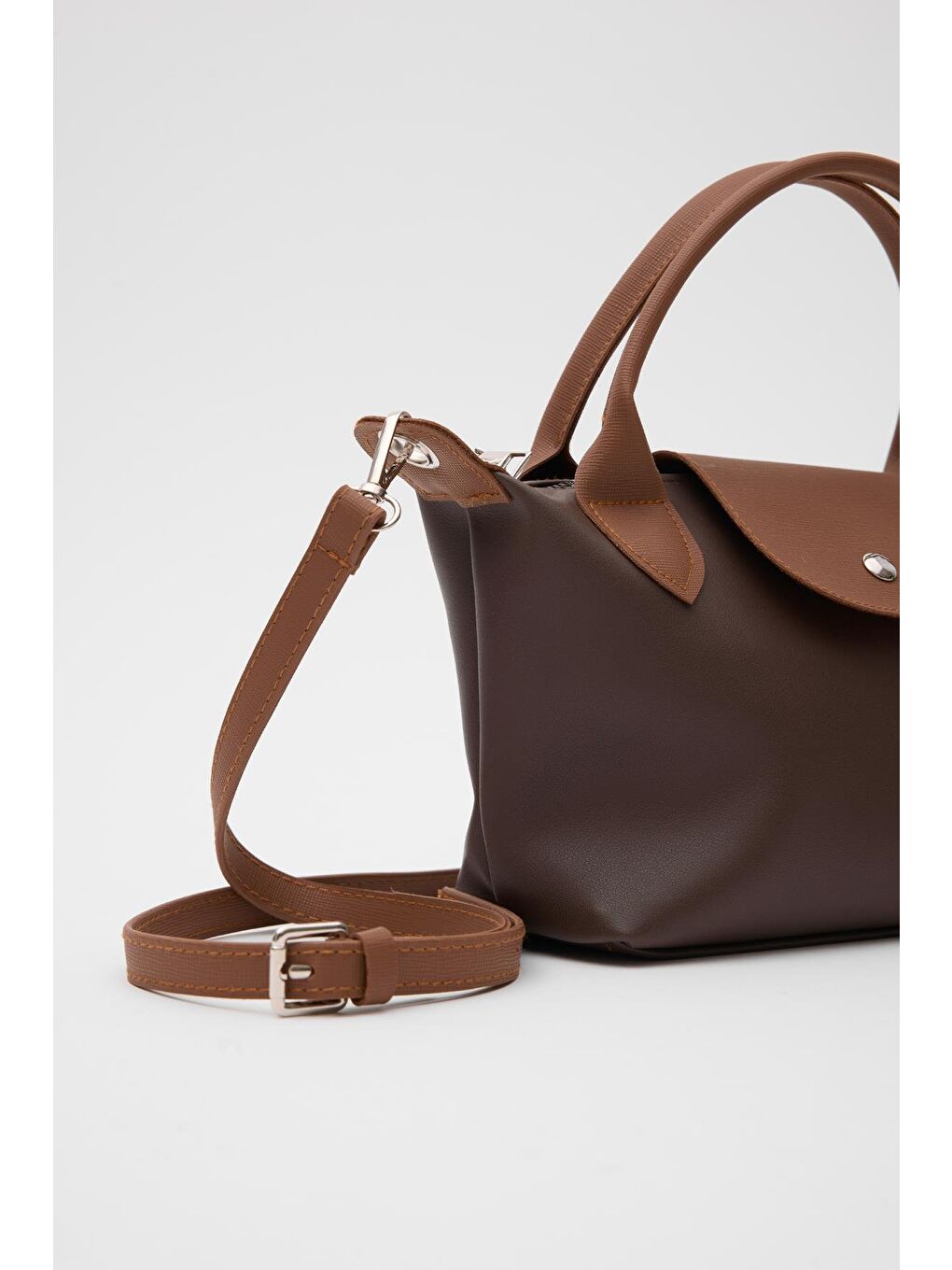 Kahverengi Tiger Small Omuz Çantası Acı Kahve-2