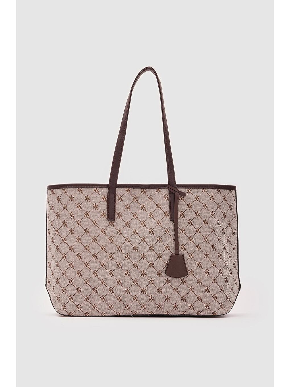 Kahverengi Michelle Monogram Omuz Çantası Acı Kahve-1