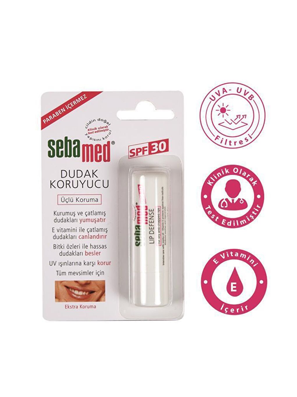 SEBAMED Renksiz Dudak Koruyucu Spf 30 4,8 Gr