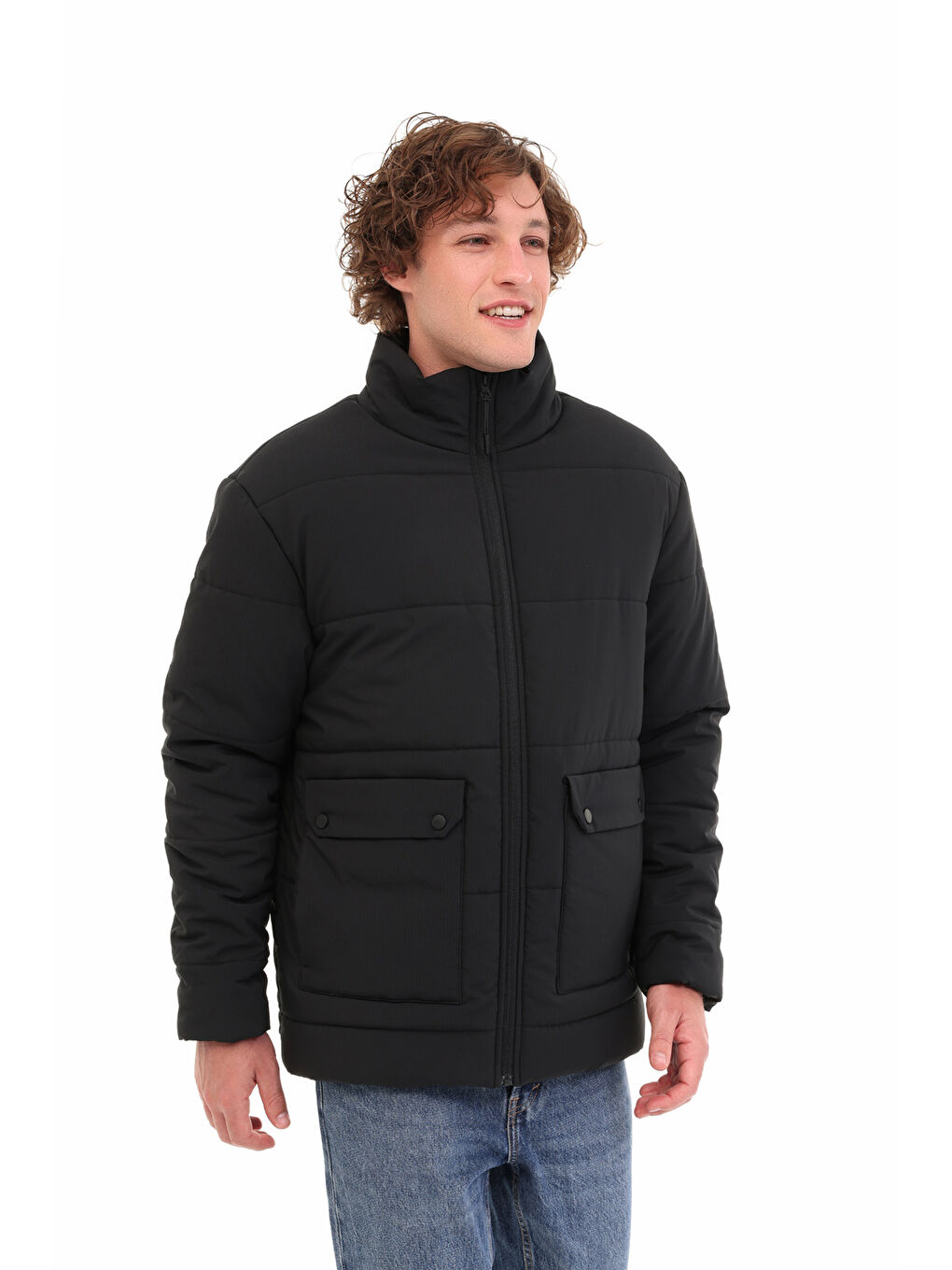 ML ALGER COAT 5PR Siyah Erkek Kısa Mont