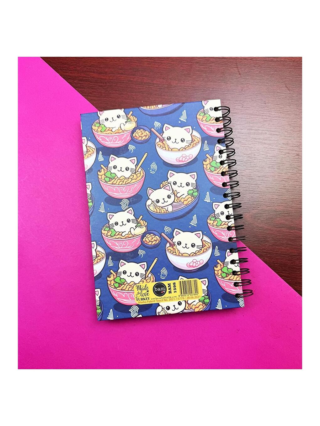 Kedi Noodle Tasarımlı Konuşan Ajanda-2