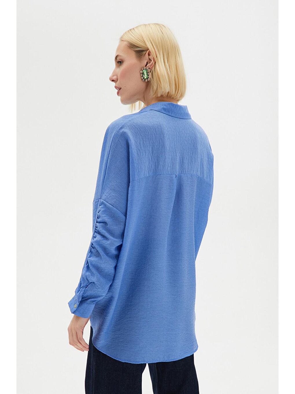 Mavi Exclusive Krinkıl Kumaş Gömlek-1