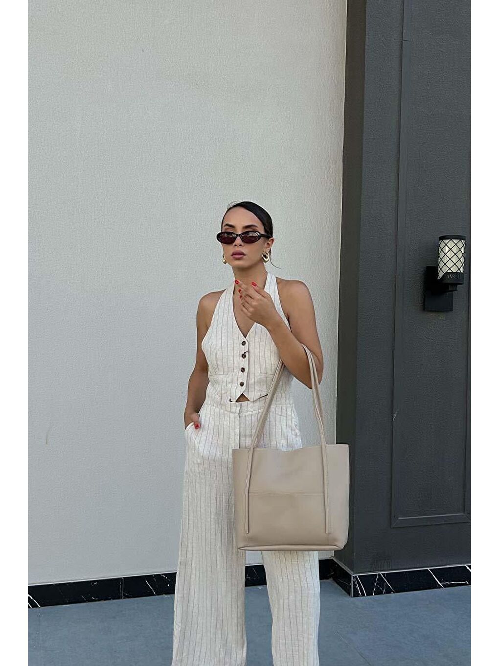 Maximors Omuz Çantası Bej-8