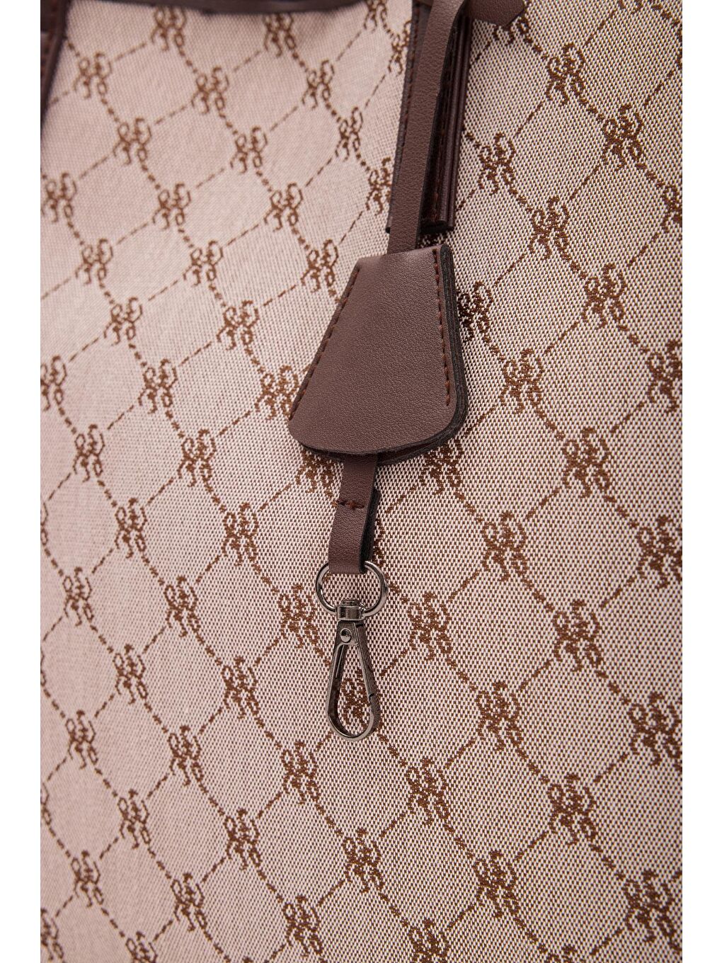 Kahverengi Michelle Monogram Omuz Çantası Acı Kahve-5