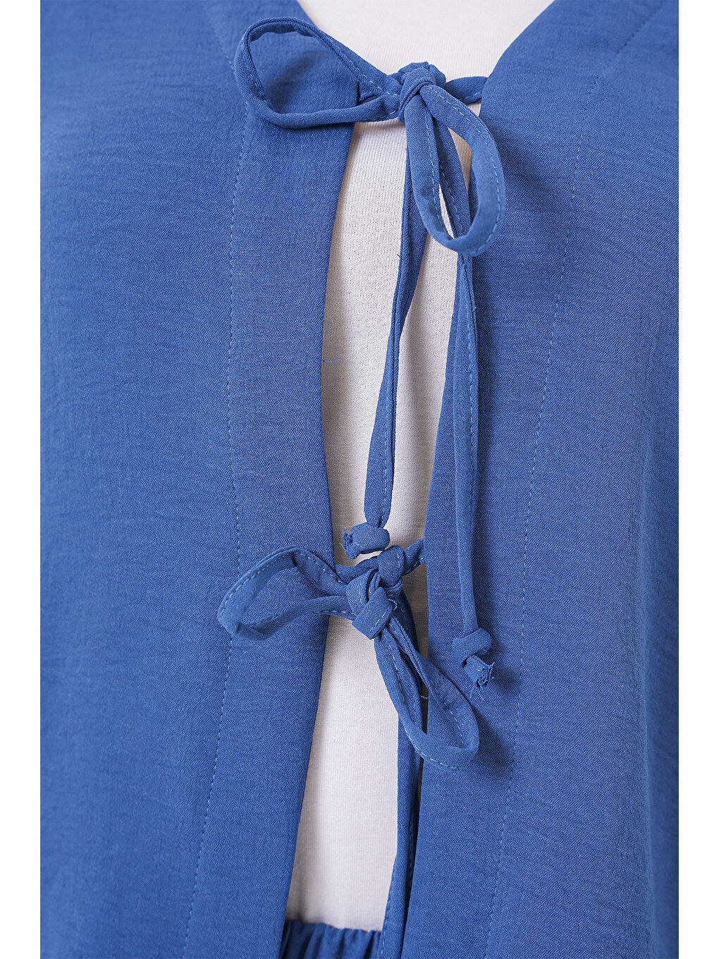 Kadın Ayrobin Kimono Etek İkili Takım 8047 - İndigo-4