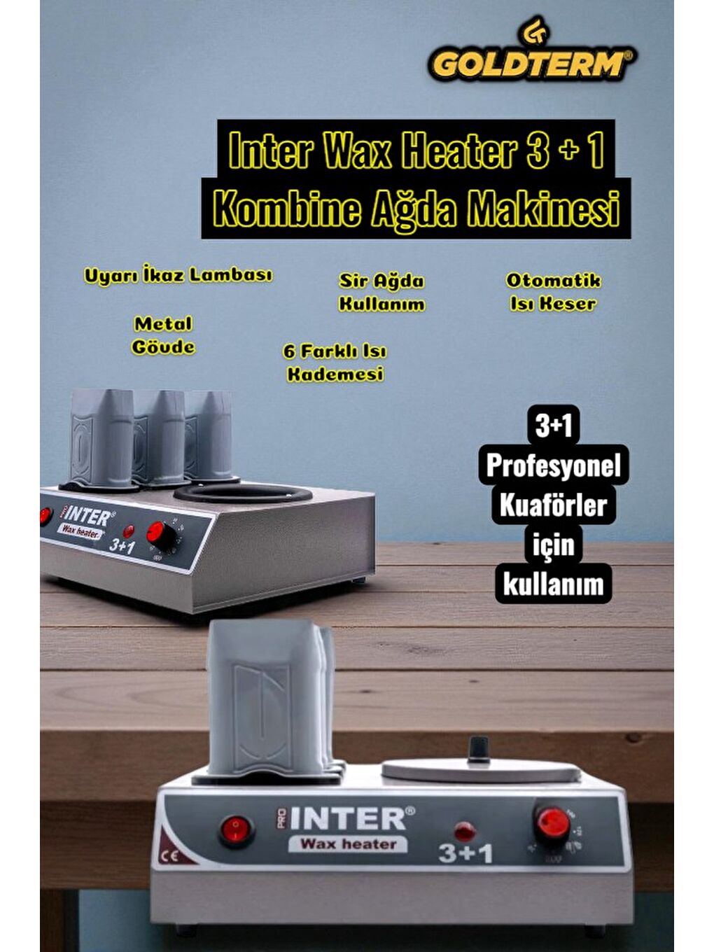 Inter Wax Heater 3+1 Kombine Ağda Makinesi