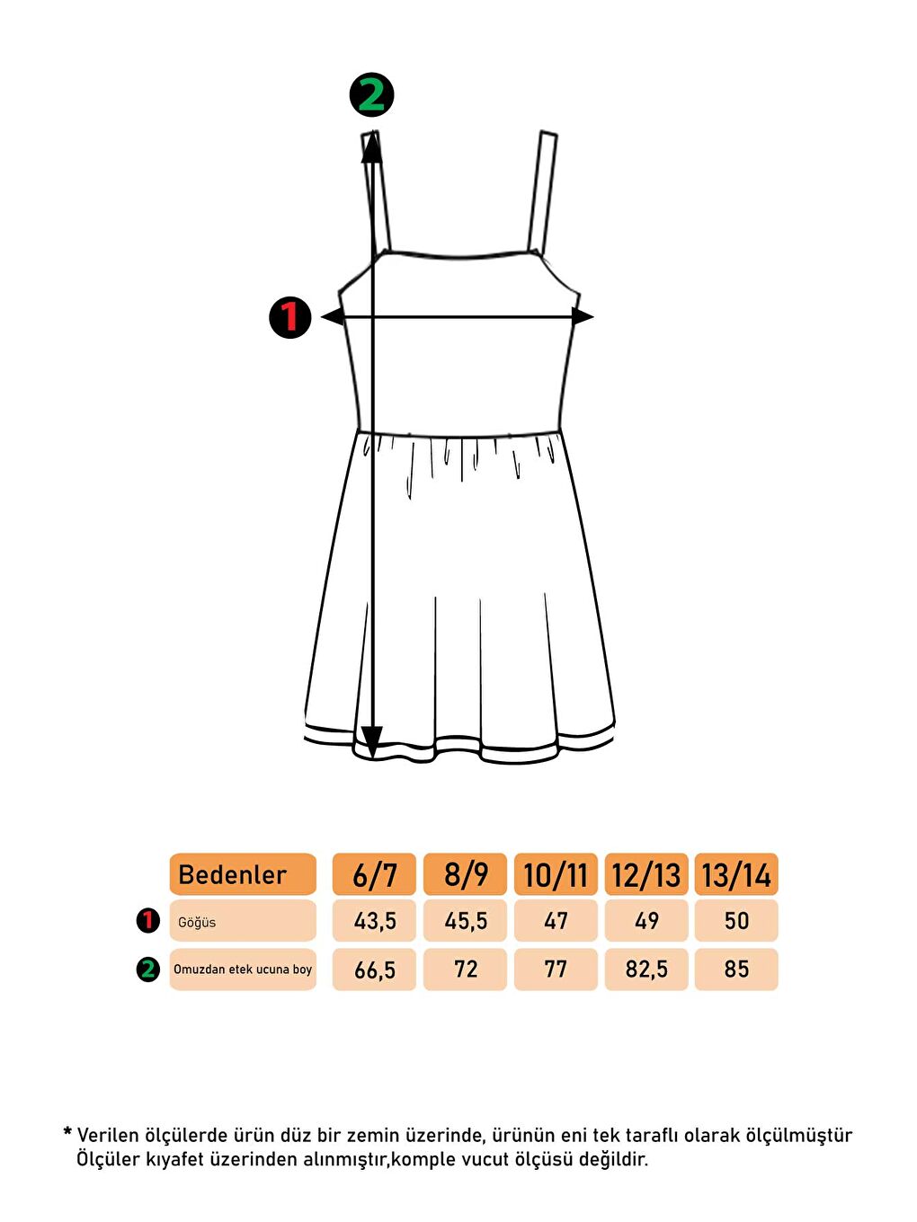 Toontoykids Pudra Kız Çocuk Desenli Askılı Elbise - 2