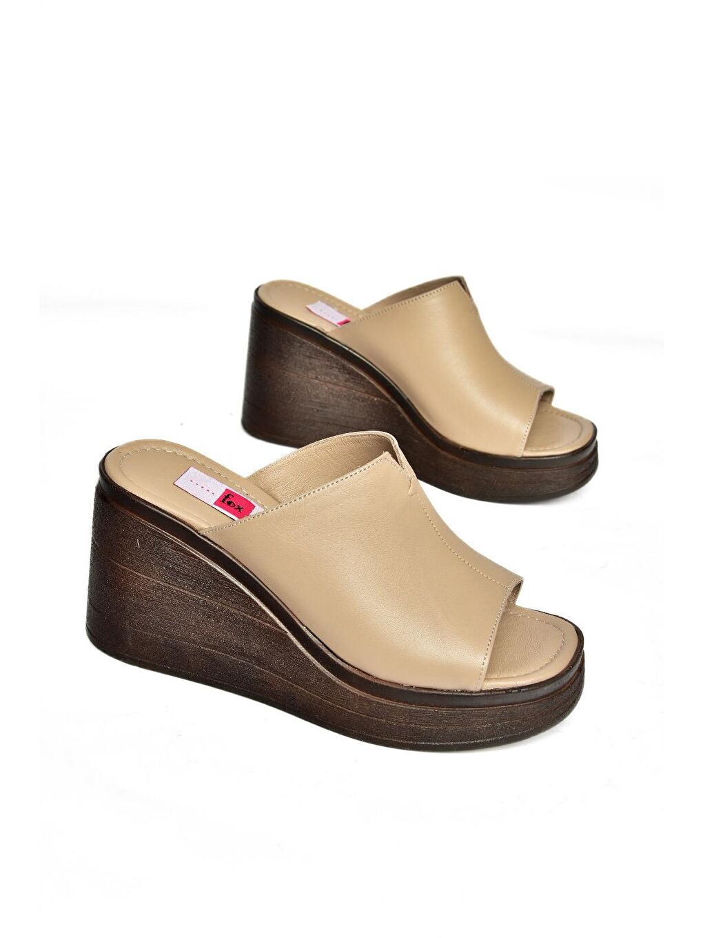 Bej P5559612 Vizon Kadın Terlik-2