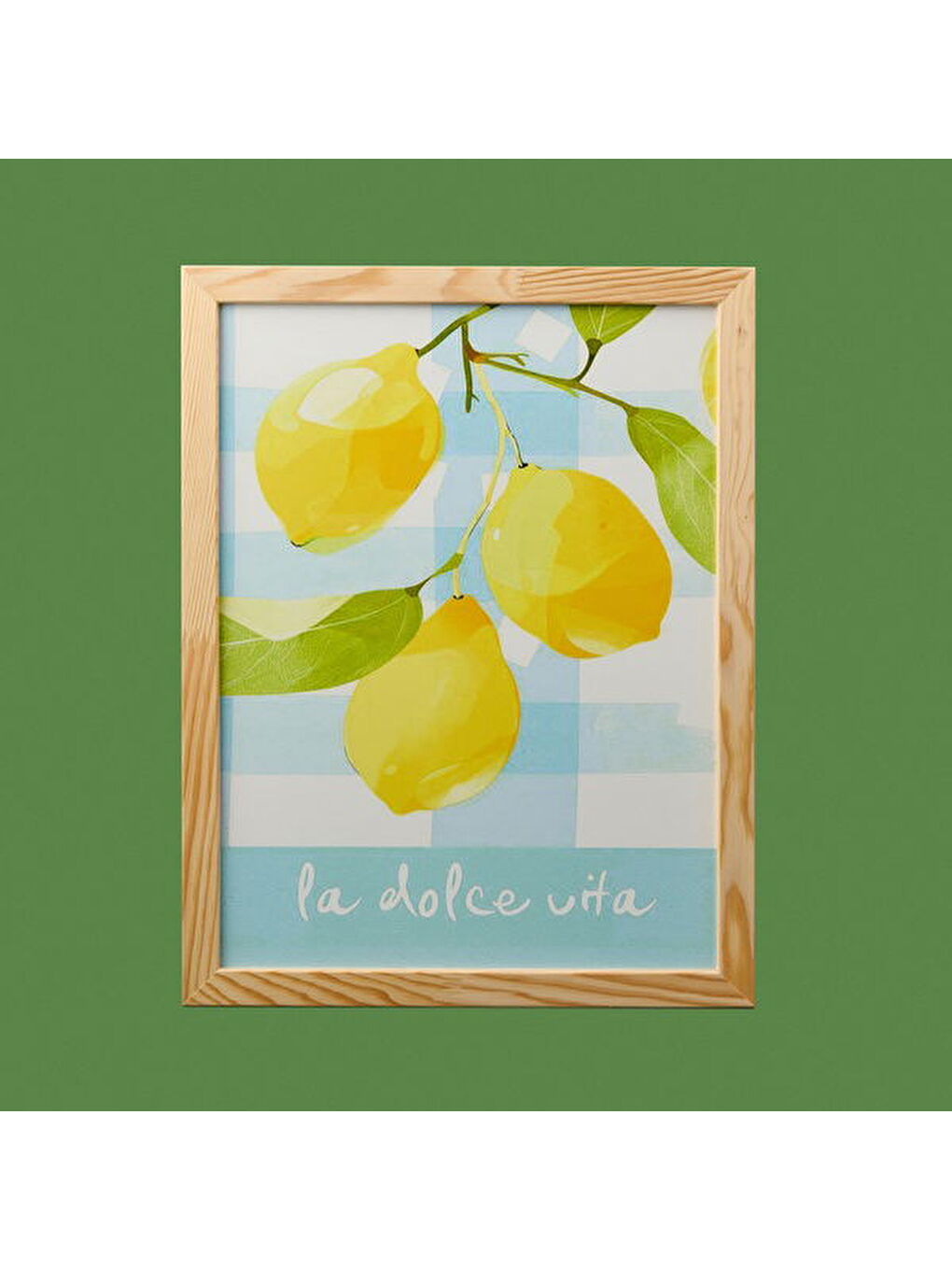 Deco Lime Cello Duvar Panosu - Açık Mavi / Sarı - 30x40 cm-1