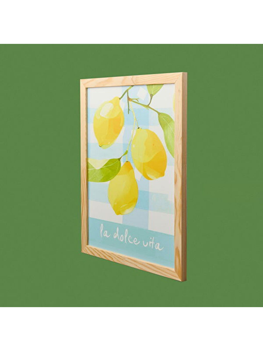 Deco Lime Cello Duvar Panosu - Açık Mavi / Sarı - 30x40 cm-2