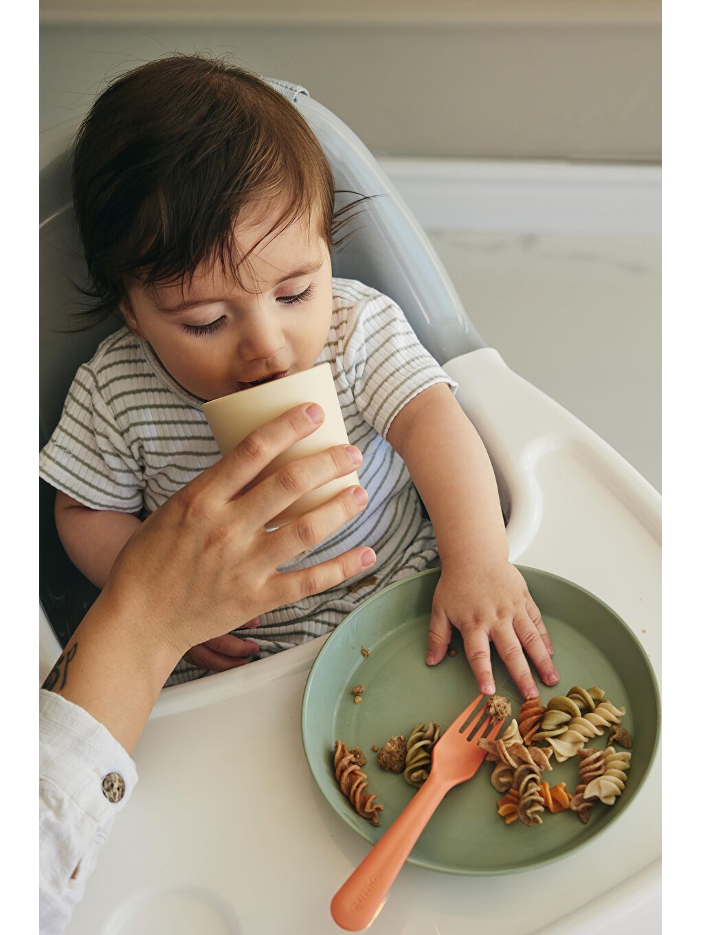 Mini Bebek Bardakları 2'Li Sage Green - Vanillia-3