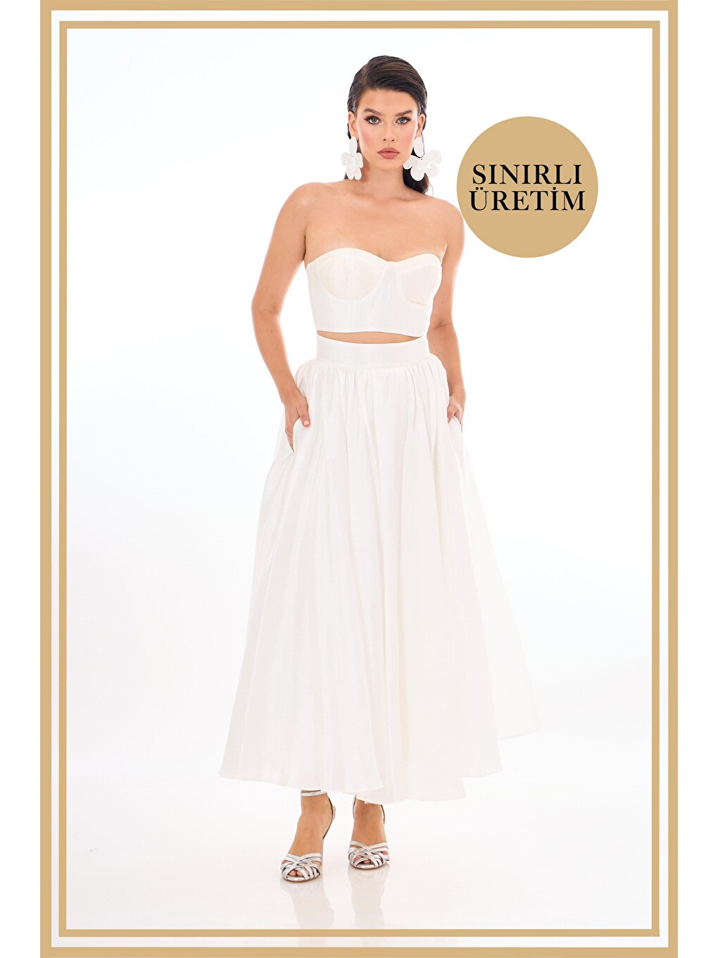 Limited Edition | Solana Beyaz Midi Takım