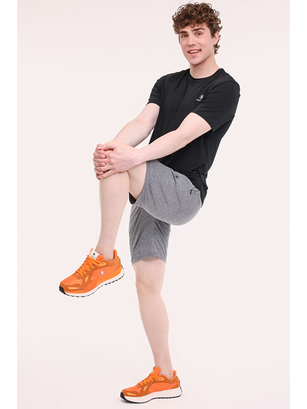 Gri ML UTHER 20PRF101 5FX GRI MULINE Erkek Şort-2