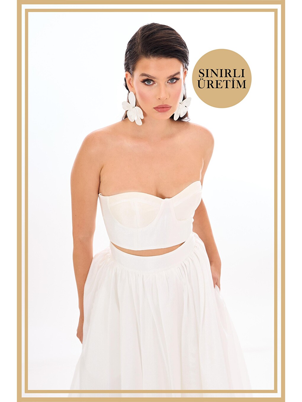 Limited Edition | Solana Beyaz Midi Takım-1