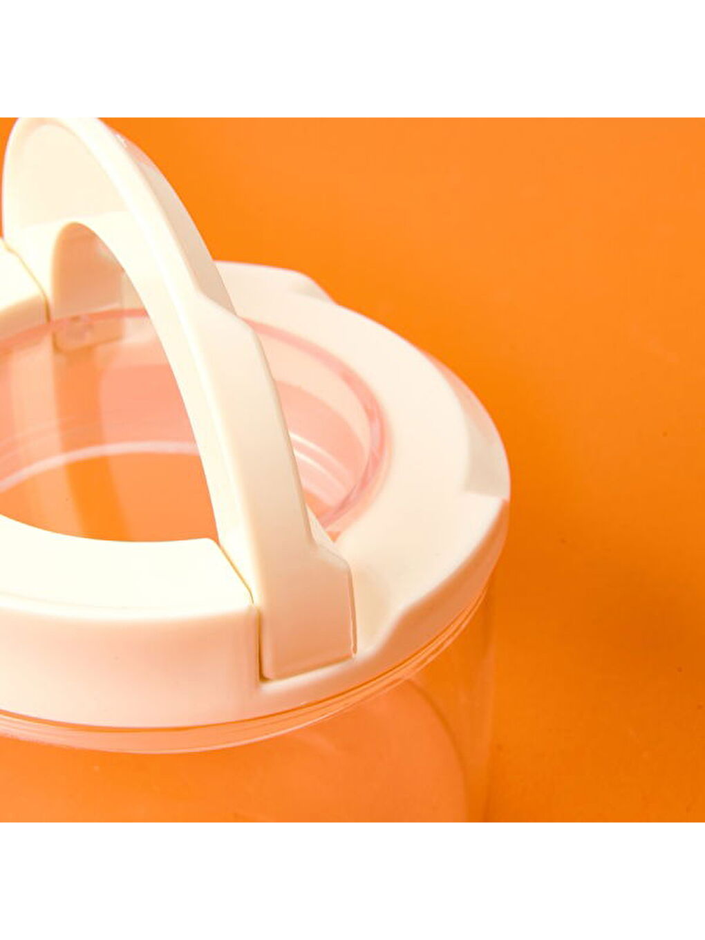 Vakumlu Erzak Kavanozu - Beyaz / Şeffaf - 690 ml-1