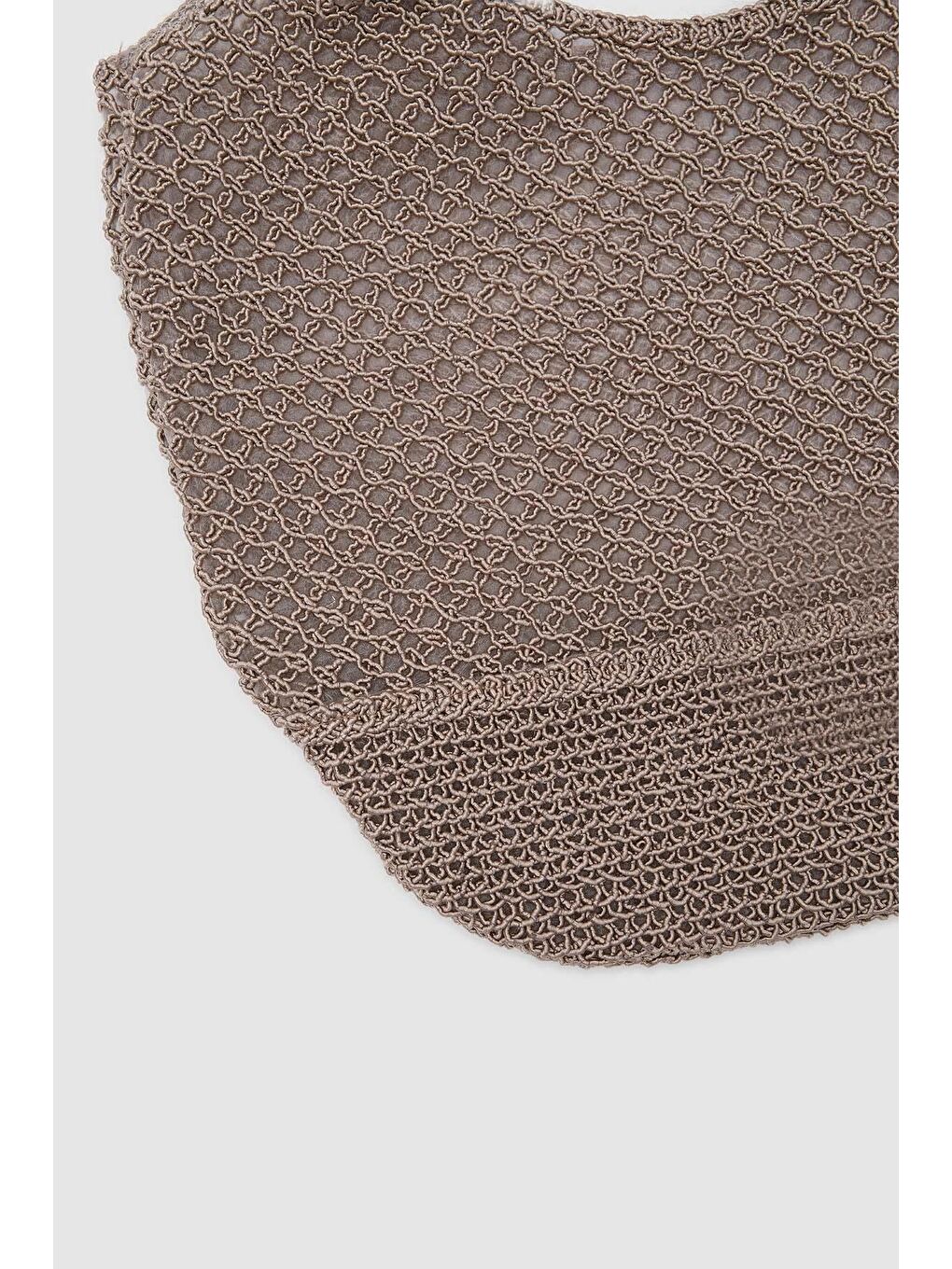 Casya Makrome Omuz Çantası Bej-1