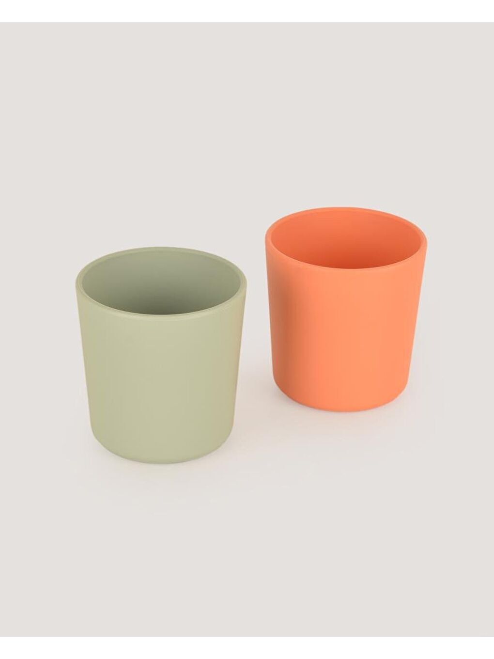 Mini Bebek Bardakları 2'Li  Peach - Sage Green-4