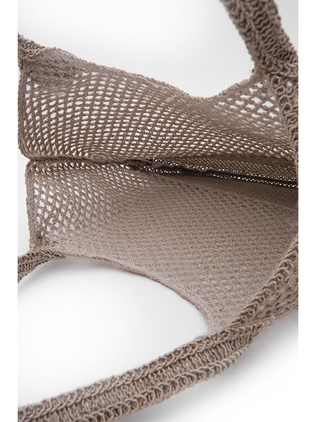 Casya Makrome Omuz Çantası Bej-2