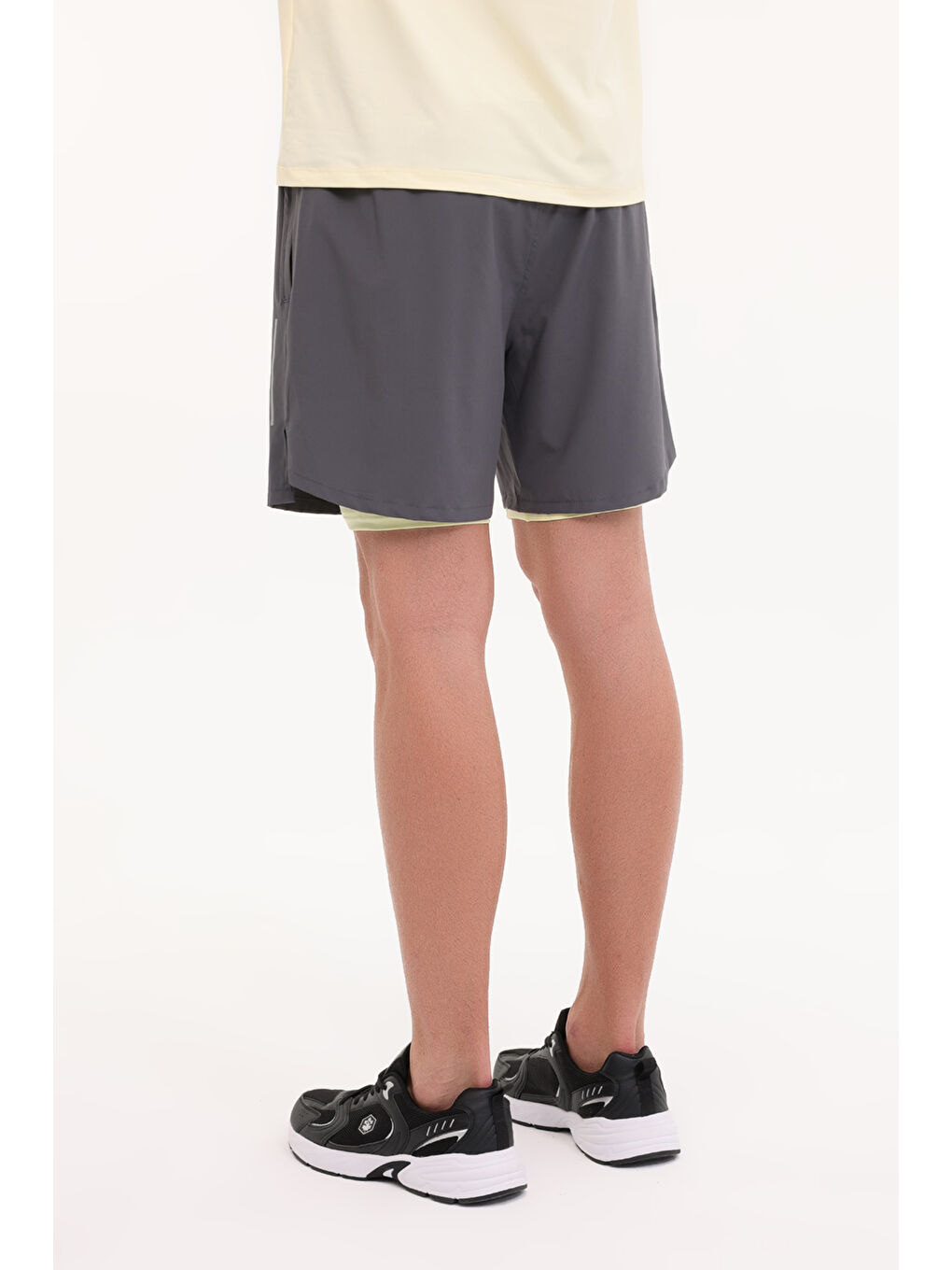 Gri ML 20 HTFW24016M 5FX Antrasit Erkek Şort-1