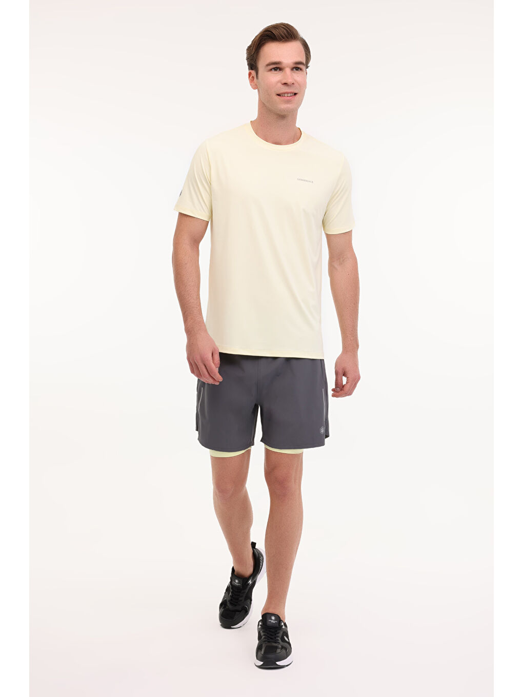 Gri ML 20 HTFW24016M 5FX Antrasit Erkek Şort-2