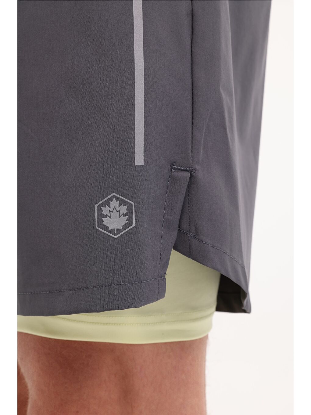 Gri ML 20 HTFW24016M 5FX Antrasit Erkek Şort-3