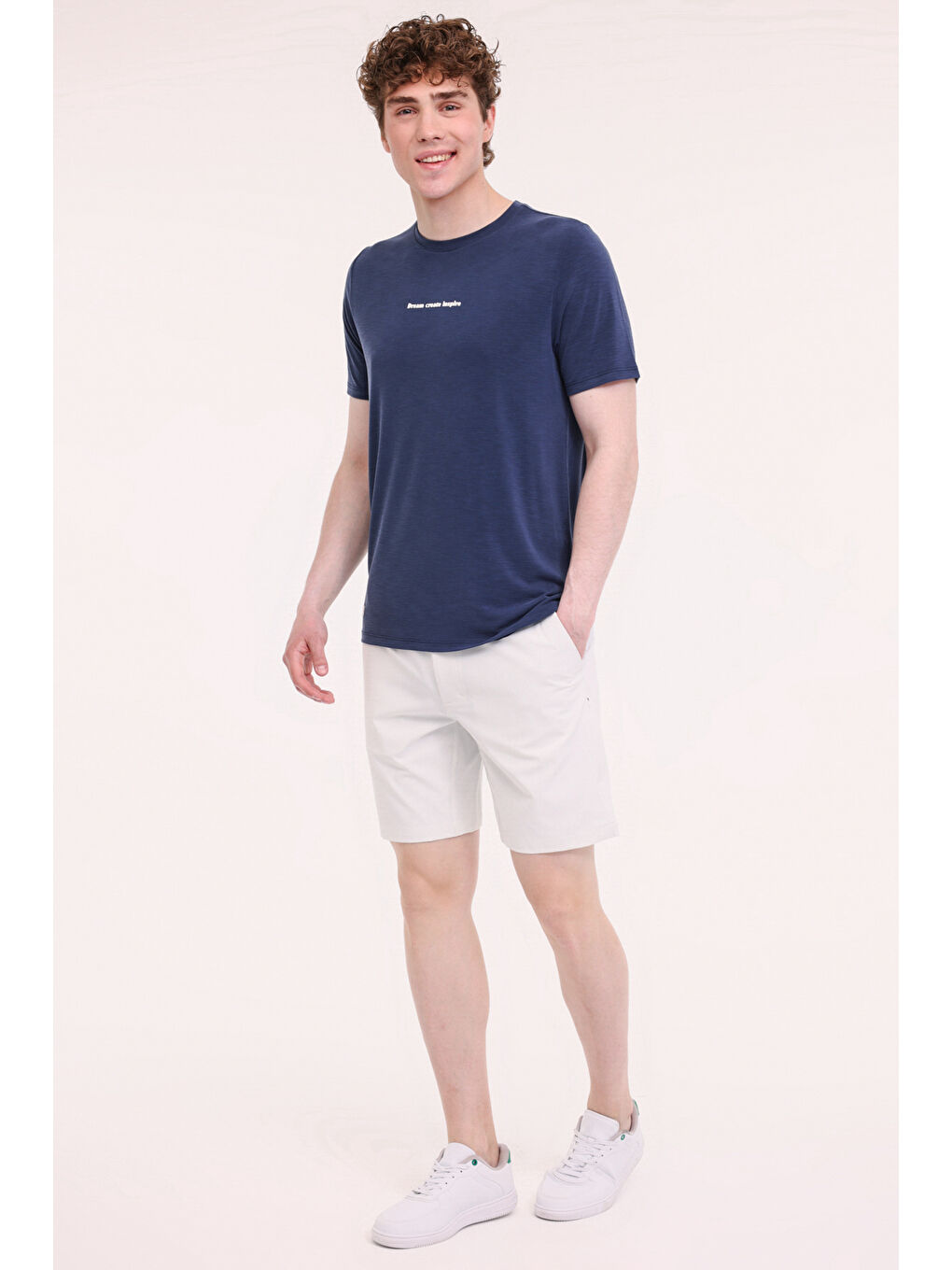 ML TIM 20ELG1013 5FX Beyaz Erkek Şort-2