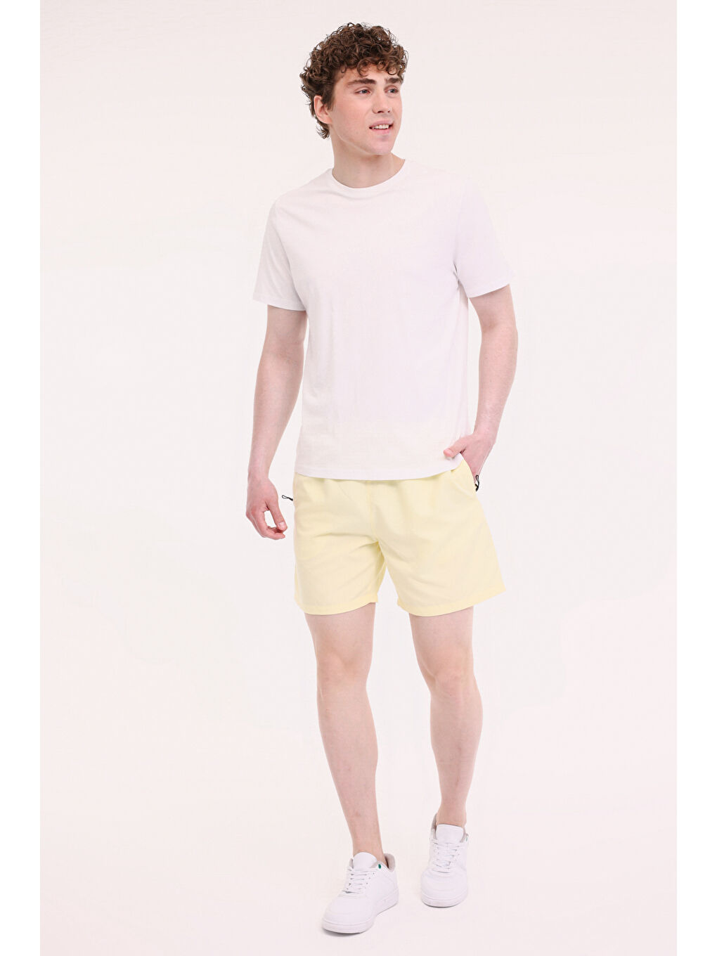 ML FLAVIU 19HL-17 5FX Sarı Erkek Deniz Şortu-2